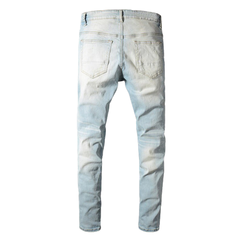 Light blue Holes Jeans