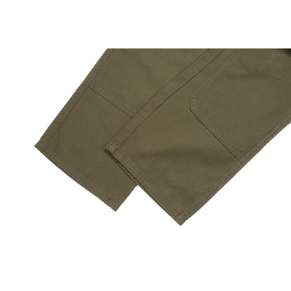 Olive Solid Flared Jeans