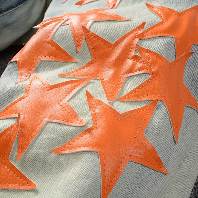 Orange Stars Jeans