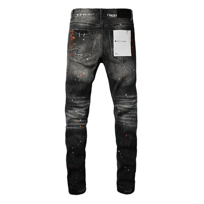 Black Hole Patch Fashion Jeans