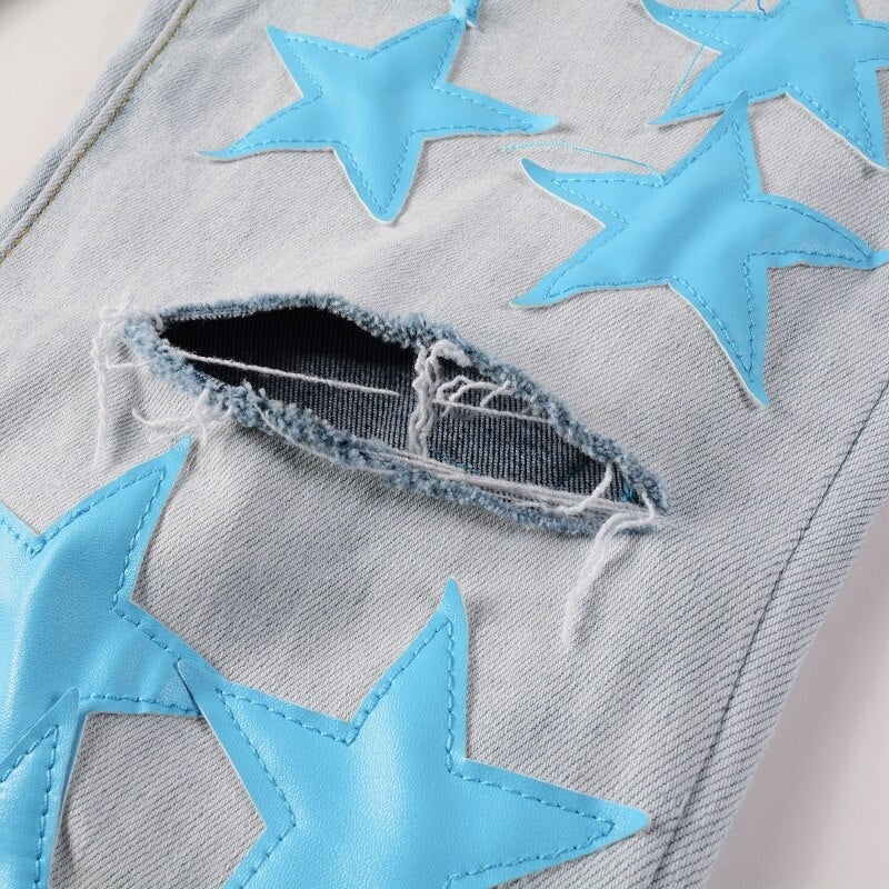 Light Blue Stars Jeans