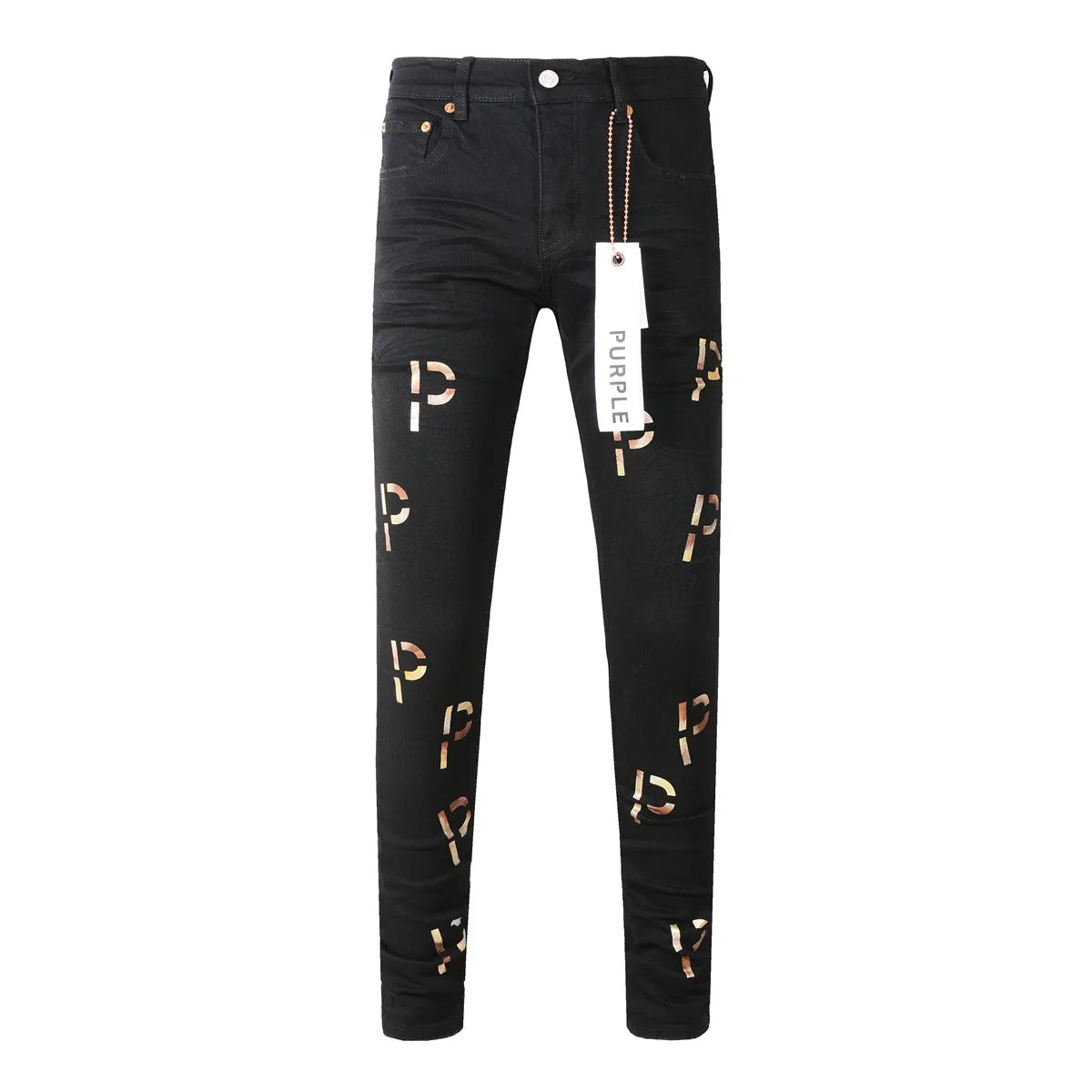 Hot Stamping Letters Fashion Jeans