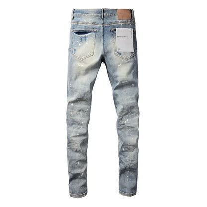 Blue Distressed Fashion Jeans