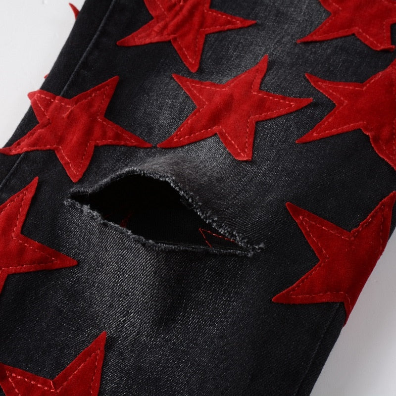 Red Stars Jeans