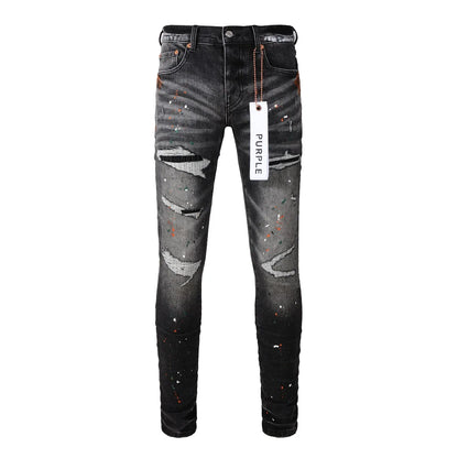 Black Hole Patch Fashion Jeans