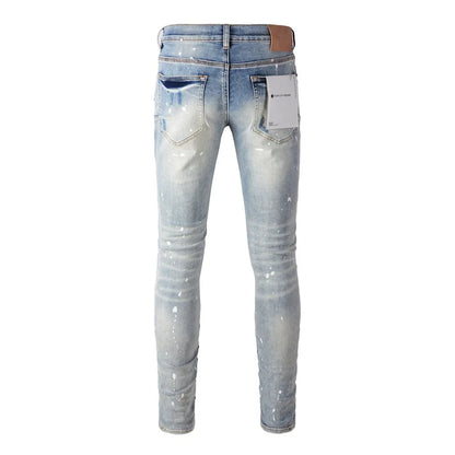 Blue Distressed Fashion Jeans