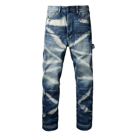 Streetwear Pockets Cargo Denim Jeans