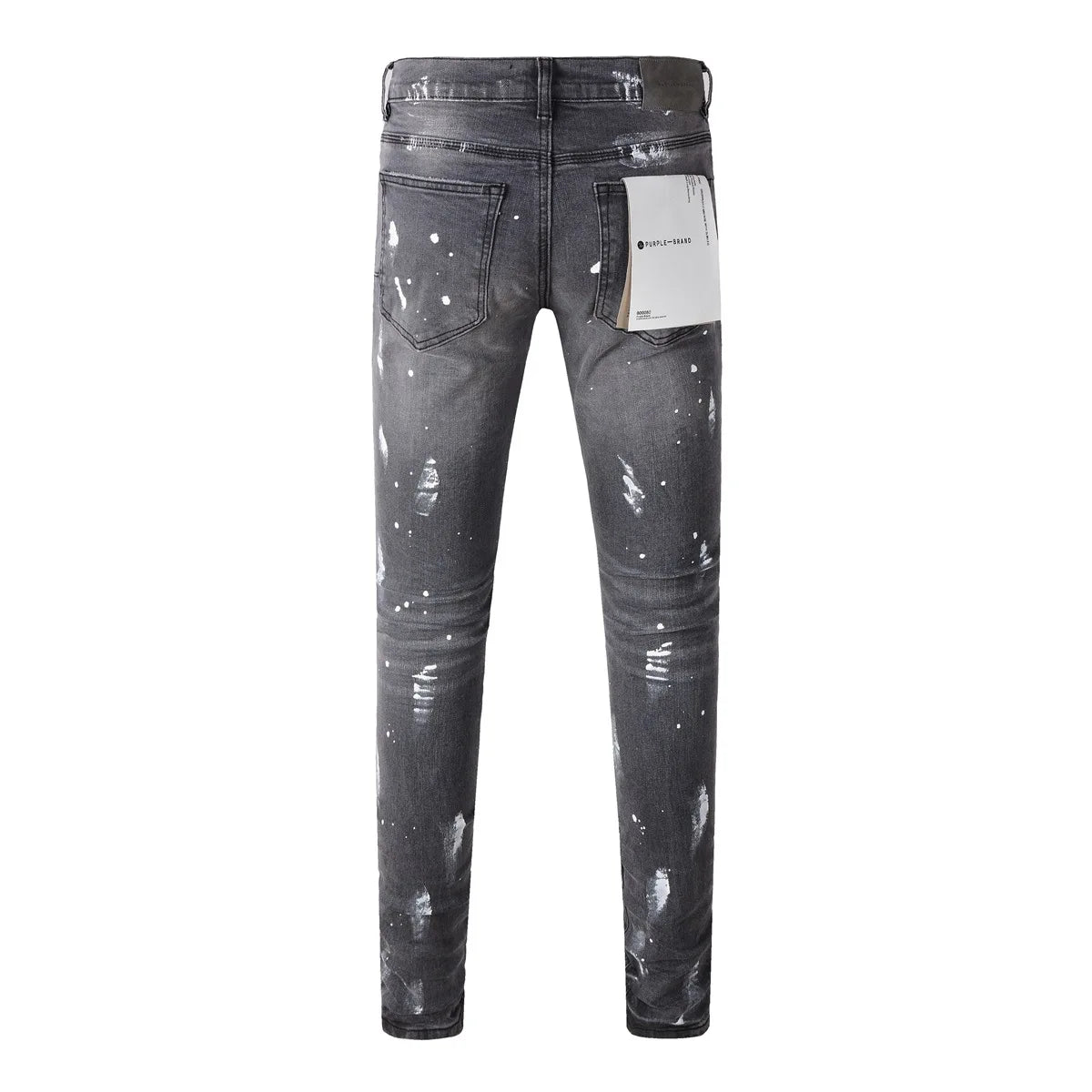 High Street Hole Gray Fashion Jeans