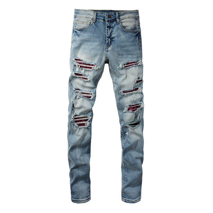 Crystal Patch Denim Jeans