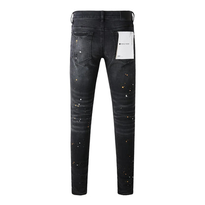 High Street Paint Hole Fashion Jeans