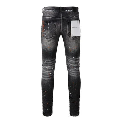 Black Hole Patch Fashion Jeans