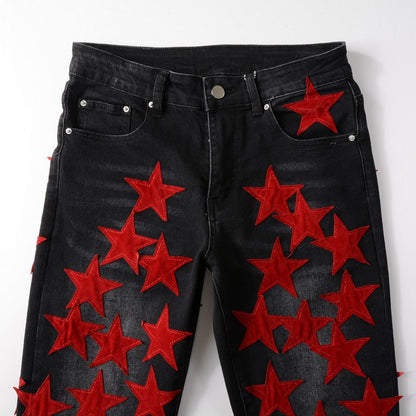 Red Stars Jeans