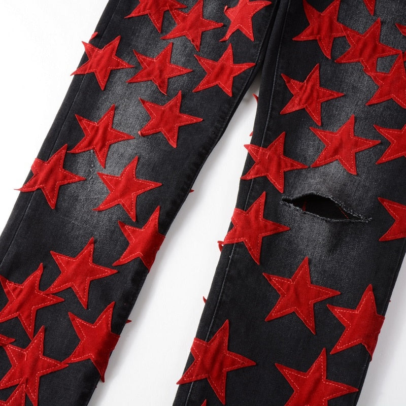 Red Stars Jeans