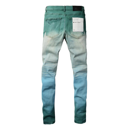 American Spray Painted Fashion Jeans