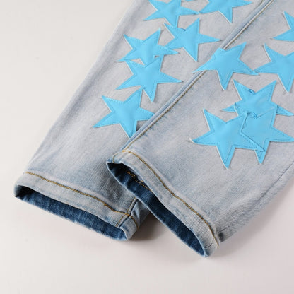 Light Blue Stars Jeans