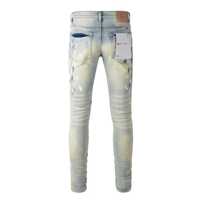 American Distressed And Distressed Fashion Jeans