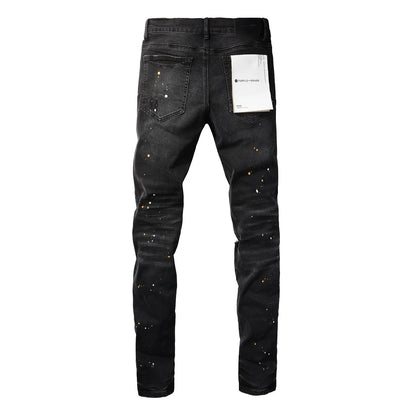 High Street Paint Hole Fashion Jeans