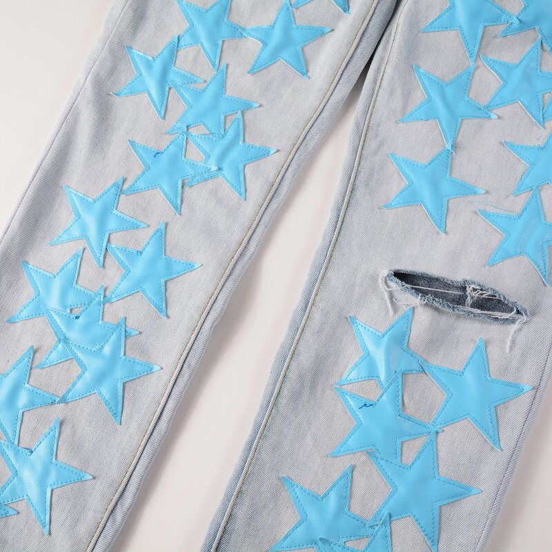 Light Blue Stars Jeans