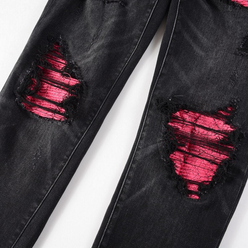 Pink Patch Jeans